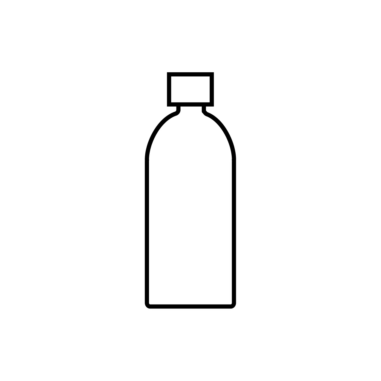 ミネラルウォーターのボトルのイラスト