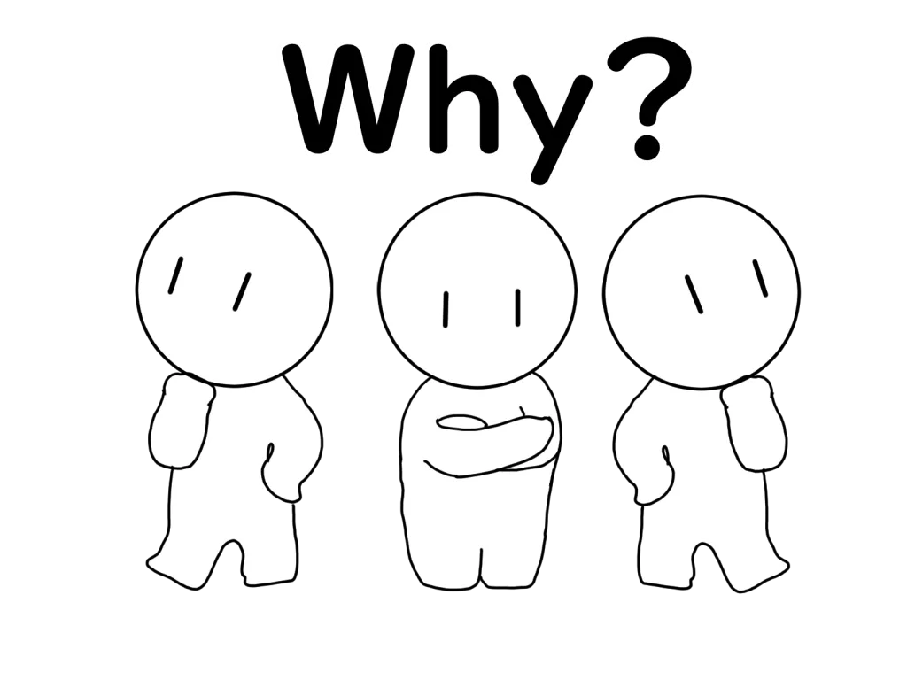 理由疑問の画像