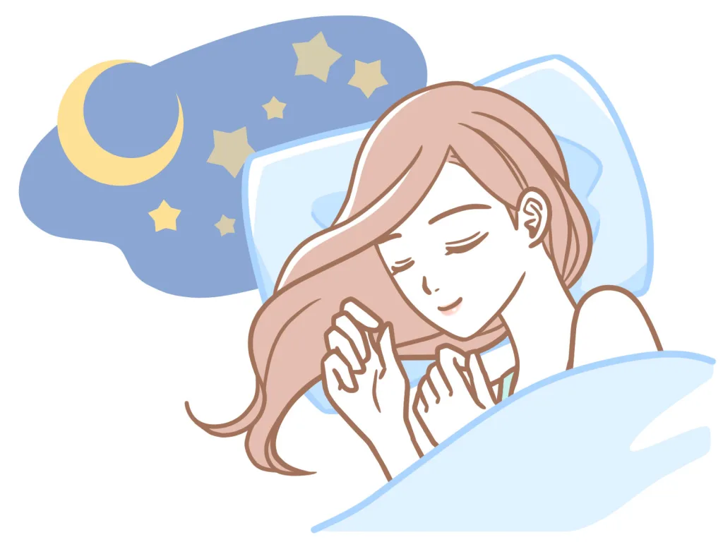 睡眠する女性