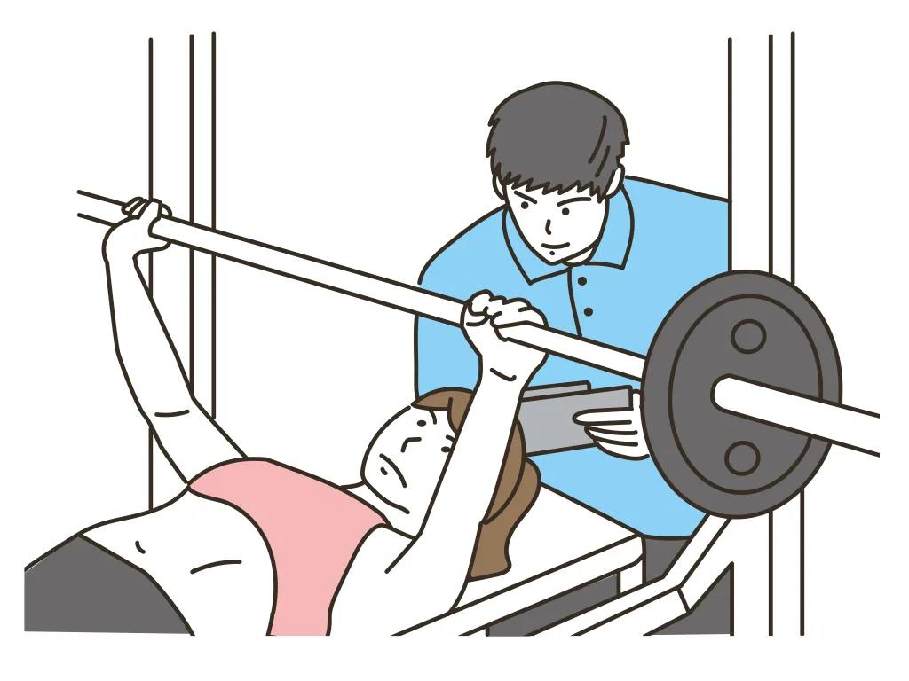 トレーニングジムのイラスト