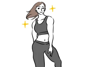 ボディメイクしてる女性