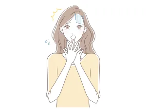 後悔してる女性