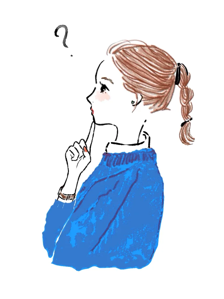 はてな？の女性