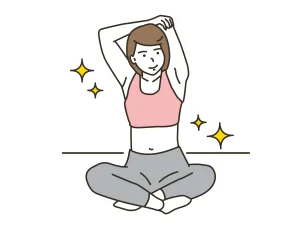 23507497 2 - 表参道・外苑前のセミパーソナルジム|LYRIM表参道・外苑前店 ストレッチする女性
