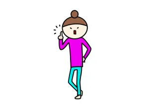 ポイントを説明する女性