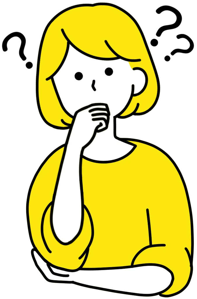 疑問に感じる女性